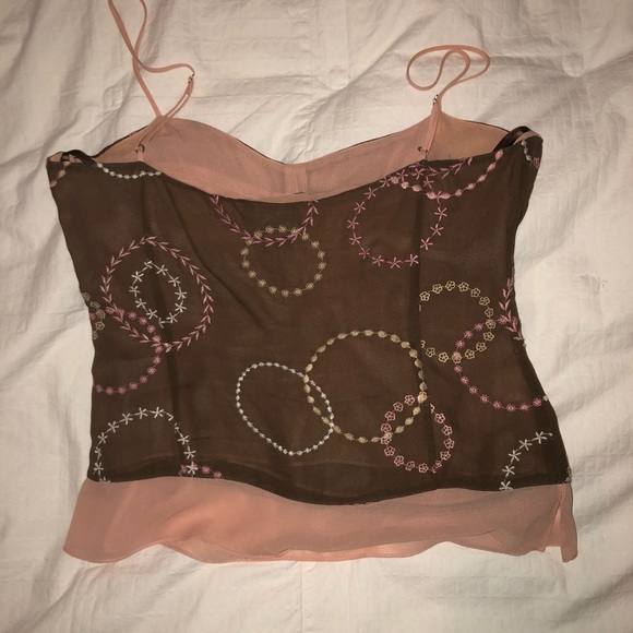 Vintage BCBG Max Azaria Floral Embroidered Camisole - Picture 3 of 4